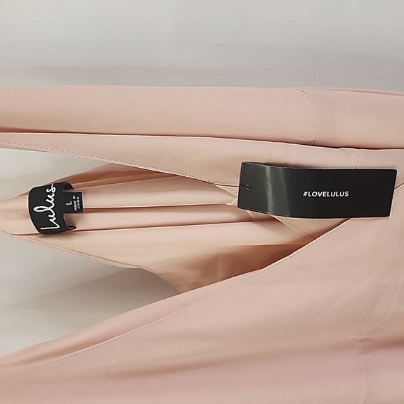 LULUS.Here's to Us Blush Pink High-Low Wrap Dress.New. - Picture 4 of 4